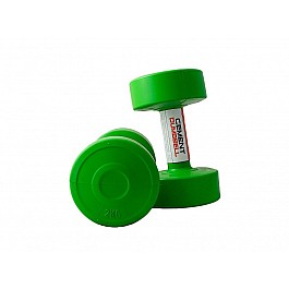 Гантели LiveUp CEMENT DUMBELL Green 2 шт. по 2кг