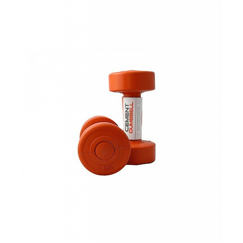 Гантелі LiveUp CEMENT DUMBELL orange 2 шт. по 1 кг фото товару