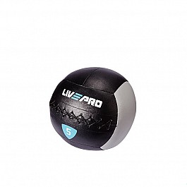 М'яч для кроcсфіта LivePro WALL BALL 5 кг чорний / сірий