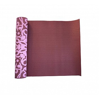 Йога-коврик LiveUP PVC PRINTED YOGA MAT красный