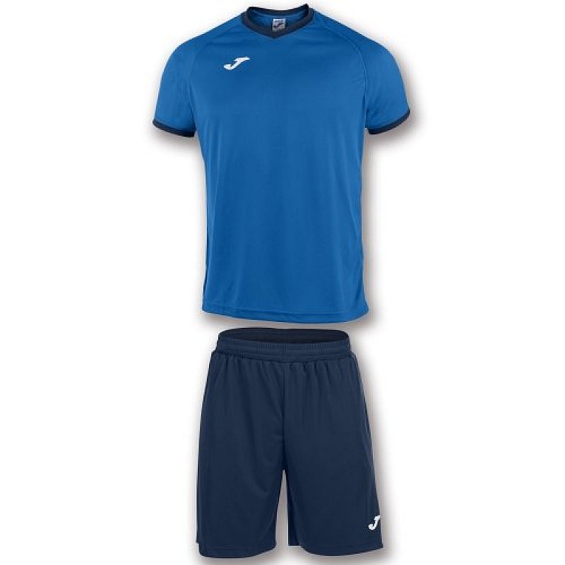 Комплект футбольной формы Joma ACADEMY сине-тёмно-синий футболка и шорты 2XS фото товара