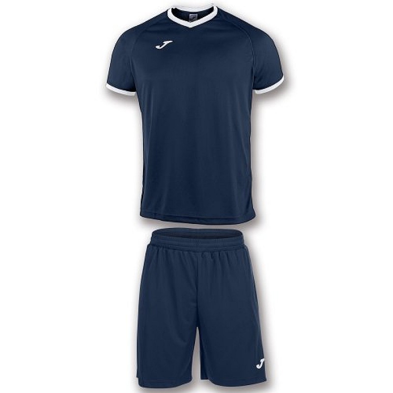 Комплект футбольной формы Joma ACADEMY тёмно-сине-белый 4XS-3XS фото товара