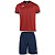 Комплект футбольной формы Joma ACADEMY красно-тёмно-синий футболка и шорты 2XS