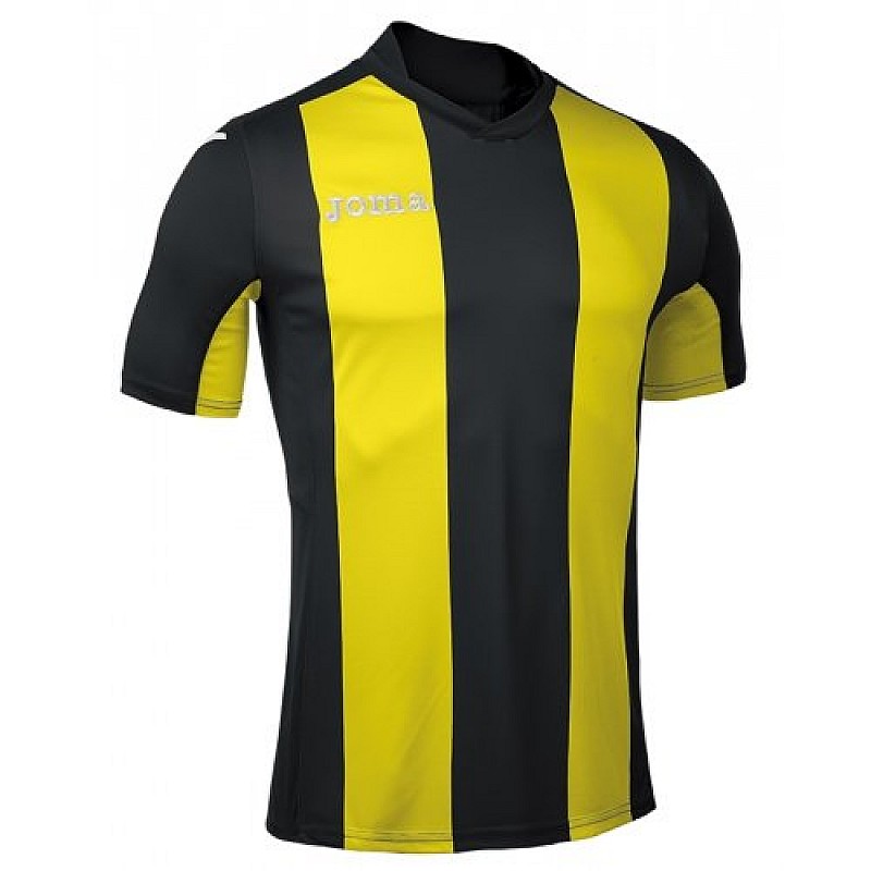 Футболка Joma Pisa V черно-желтая S фото товара