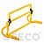 Раскладной барьер для бега SECO® желтого цвета