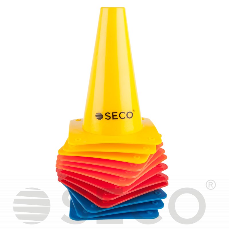 Тренувальний конус SECO® 15 см жовтого кольору фото товару