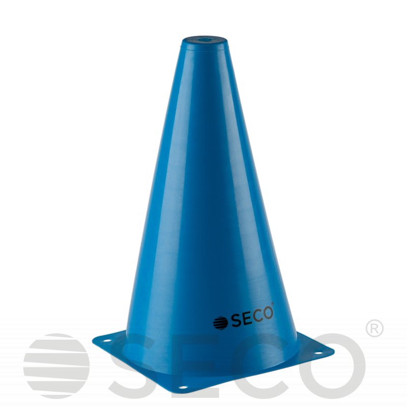 Тренувальний конус SECO® 23 см синього кольору фото товару