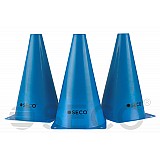 Тренувальний конус SECO® 23 см синього кольору фото товару