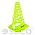 Тренувальний конус SECO® з отворами 23 см колір зелений неон