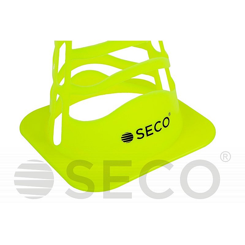 Тренировочный конус SECO® с отверстиями 23 см цвет зеленый неон фото товара