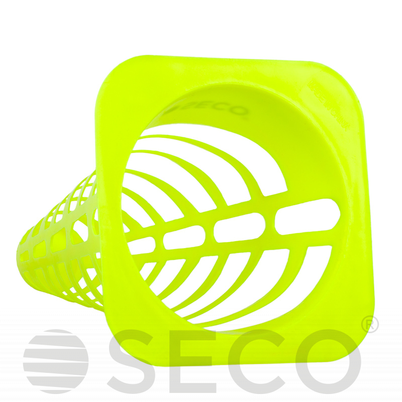 Тренировочный конус SECO® с отверстиями 23 см цвет зеленый неон фото товара