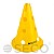 Тренировочный конус с отверстиями SECO® 30 см желтого цвета