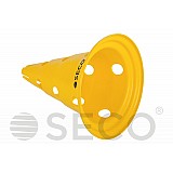 Тренувальний конус з отворами SECO® 30 см жовтого кольору фото товару