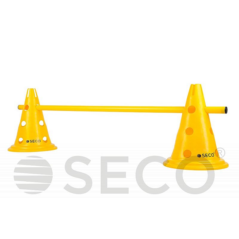 Тренировочный конус с отверстиями SECO® 30 см желтого цвета фото товара