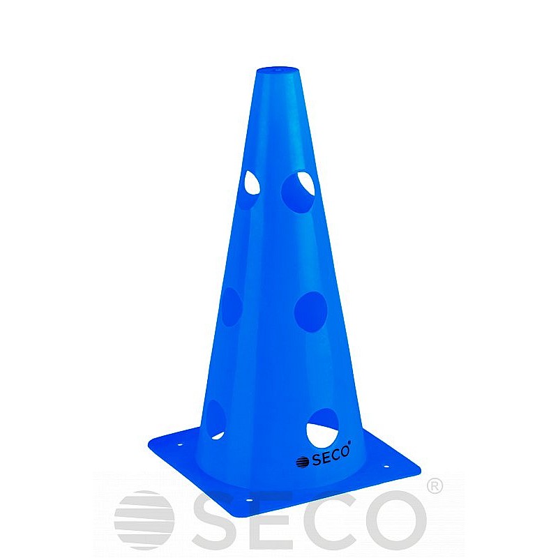 Тренувальний конус з отворами SECO® 32 см синього кольору фото товару