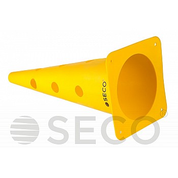 Тренувальний конус з отворами SECO® 48 см жовтого кольору