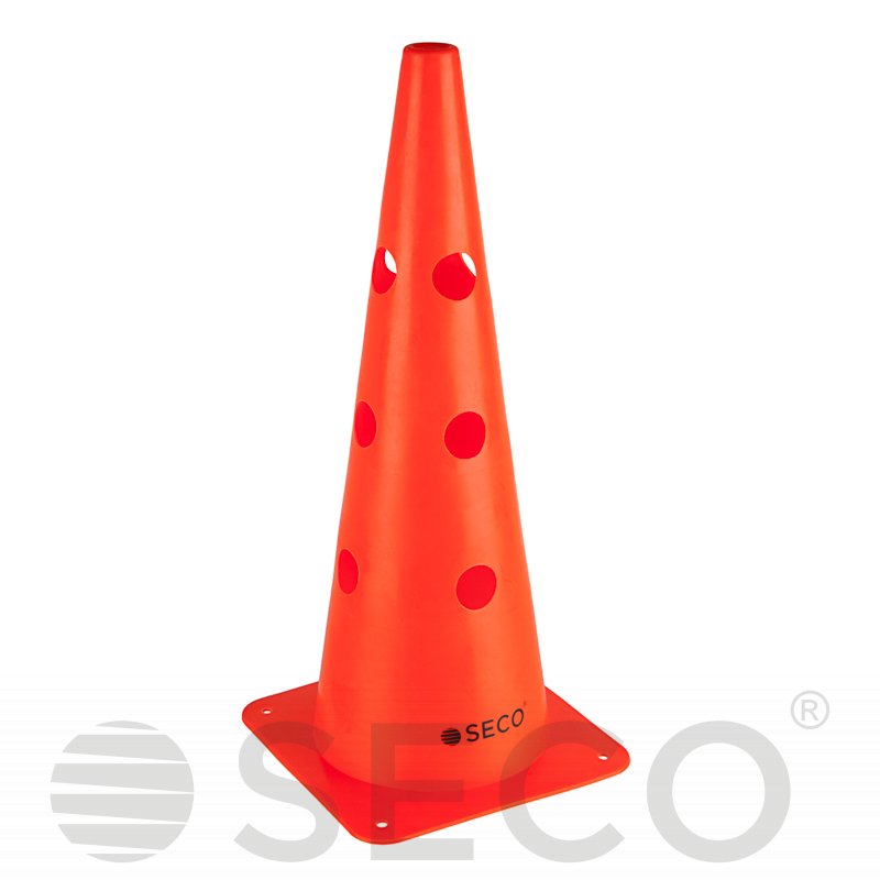 Тренировочный конус с отверстиями SECO® 48 см оранжевого цвета фото товара