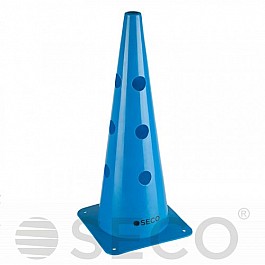 Тренировочный конус с отверстиями SECO® 48 см синего цвета