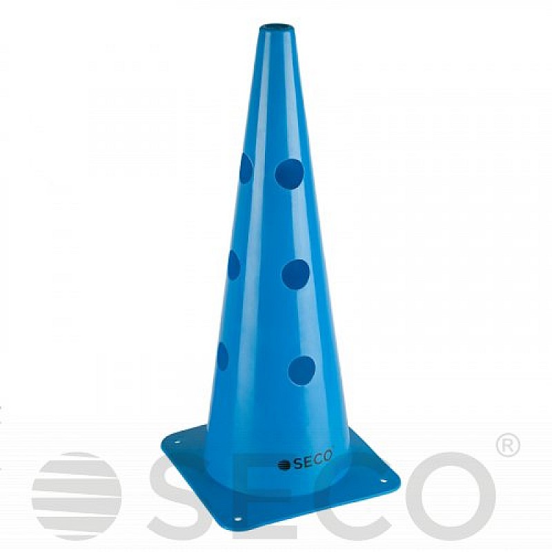 Тренировочный конус с отверстиями SECO® 48 см синего цвета фото товара