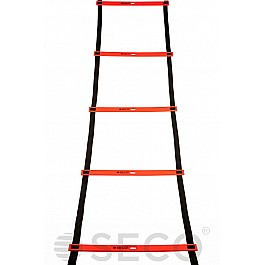 Тренувальні сходи координаційні для бігу SECO® 12 ступенів 6 м оранжевого кольору