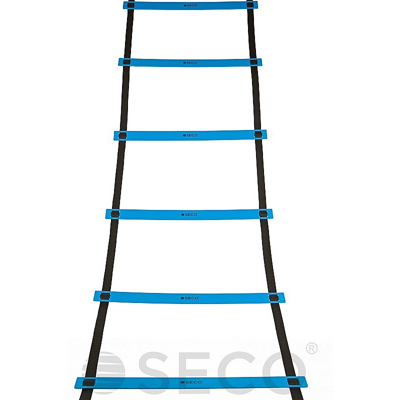 Тренировочная лестница координационная для бега SECO® 12 ступеней 6 м синего цвета фото товара