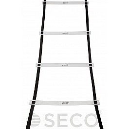Тренувальні сходи координаційні для бігу SECO® 16 ступенів 8 м білого кольору