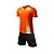 Комплект футбольной формы Kelme ALICANTE JR детский оранжево-белый к/р