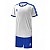 Комплект футбольной формы Kelme COLLEGUE бело-синий детский к/р