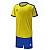 Комплект футбольной формы Kelme COLLEGUE желто-синий детский к/р