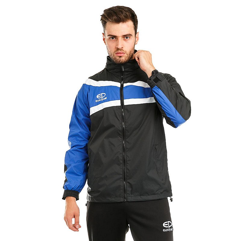Куртка ветрозащитная Europaw TeamLine черно-синяя [XS] фото товара