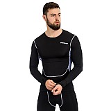 Футболка компрессионная LS Europaw PRO черно-серая [L] фото товара