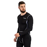 Футболка компрессионная LS Europaw PRO черно-серая [L] фото товара