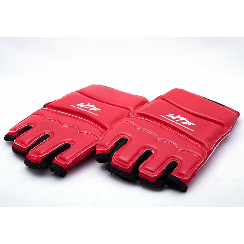 Накладки (перчатки) для тхэквондо красные [XL] фото товару