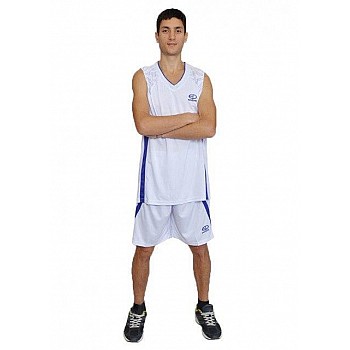 Баскетбольная форма Europaw бело-фиолетовая [XL]