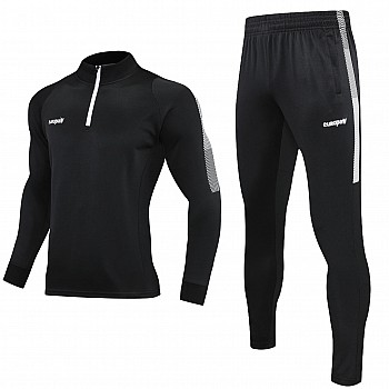 Спортивный костюм Europaw Limber Up 2101 Short zipper чёрно-белый [XS]