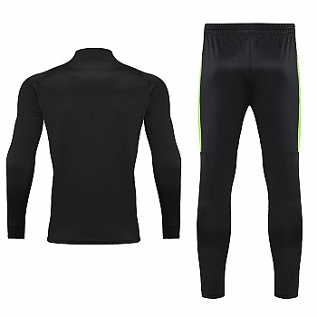 Спортивный костюм для детей Europaw Limber Up Kid 2101 Long zipper чёрно-салатовый [4XS]