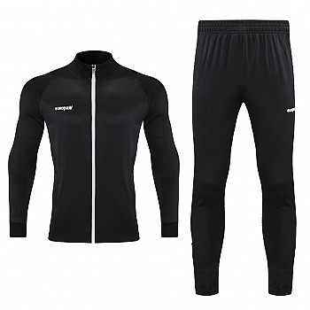 Спортивный костюм для детей Europaw Limber Up Kid 2101 Long zipper чёрно-белый [4XS]