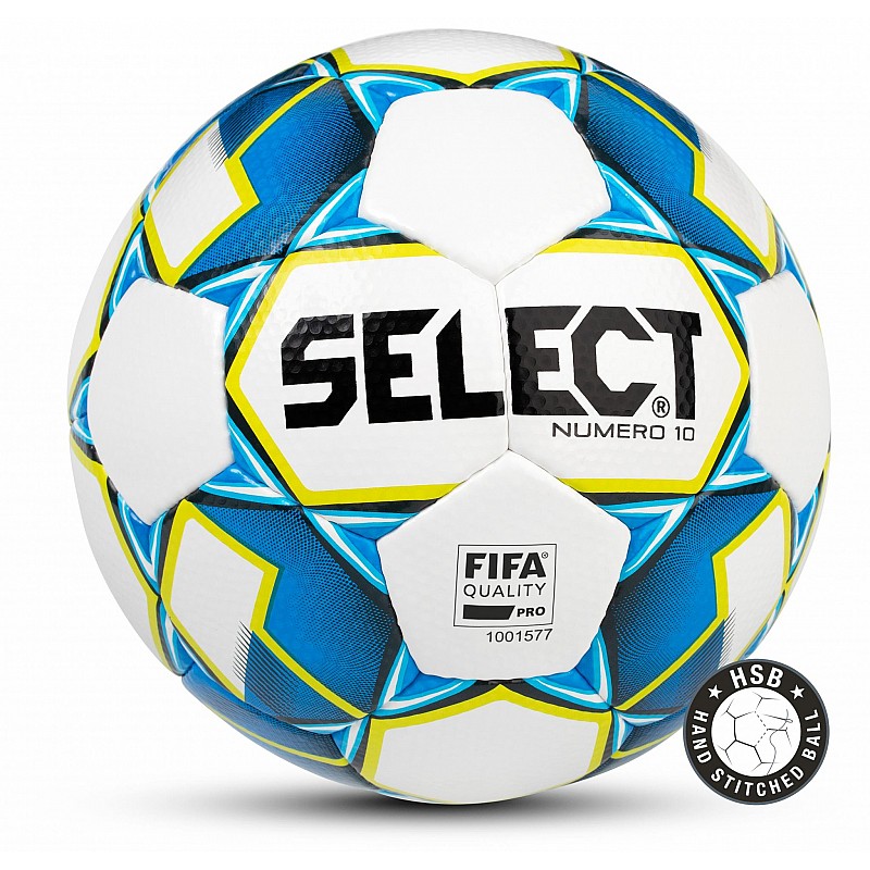 Мяч футбольний Select Numero 10 FIFA біло / синьо / салат [5] фото товару