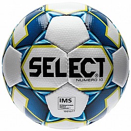 Мяч футбольный Select Numero10 IMS 2019 бел/син/салат [№5]