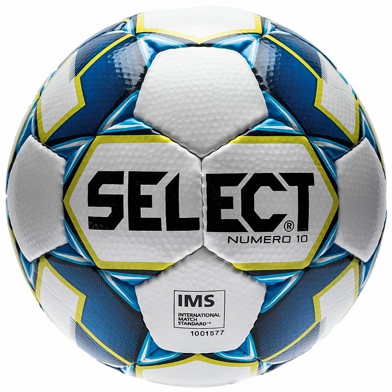 Мяч футбольный Select Numero10 IMS 2019 бел/син/салат [№5] фото товара