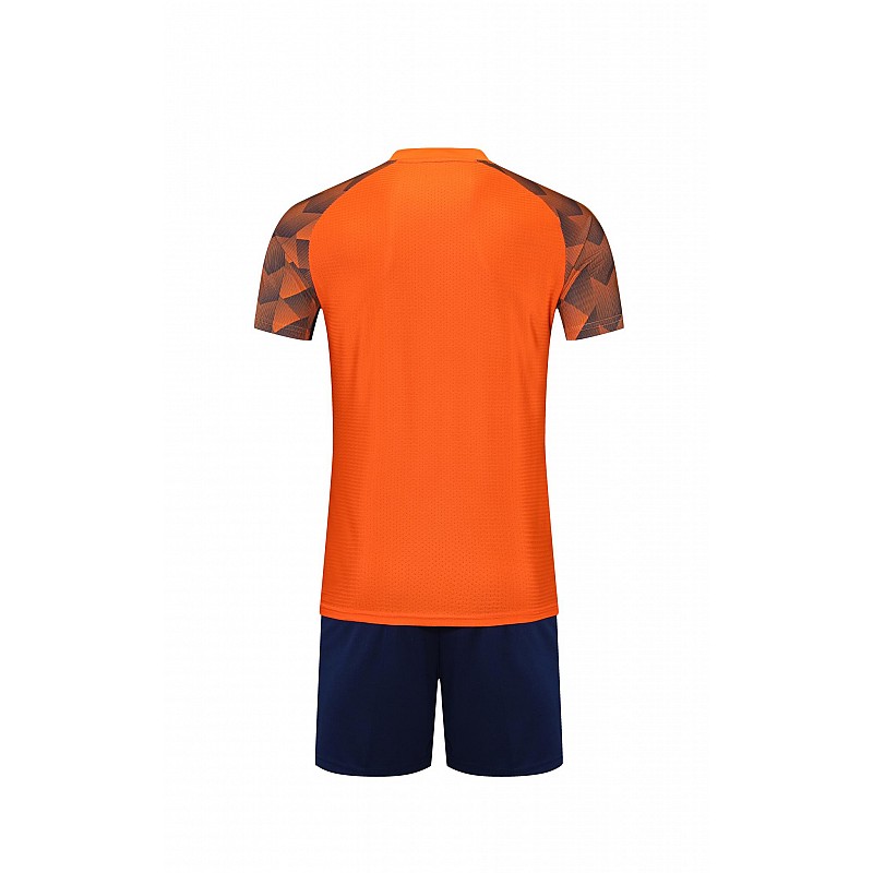 Футбольная форма для детей Europaw 028 Classic light (kid) оранжево-темно-синяя [2XS] фото товара