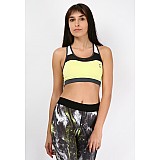 Топ CASSIDY SPORTS BRA 019-053-6510-XL Дорослі Жіноча ЖОВТИЙ