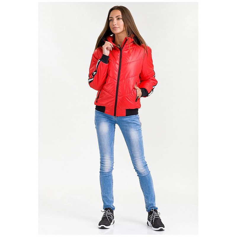 Куртка BRONA JACKET 203-737-3062-L Дорослі Жіноча ЧЕРВОНИЙ