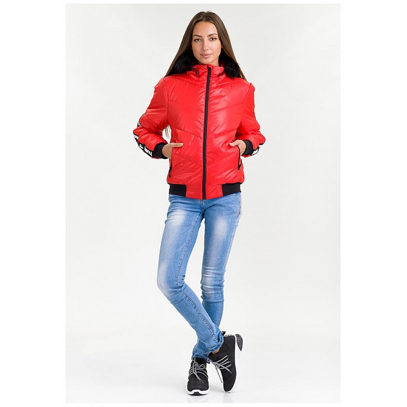 Куртка BRONA JACKET 203-737-3062-L Дорослі Жіноча ЧЕРВОНИЙ