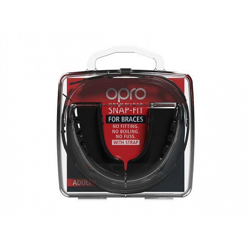 Капа OPRO Snap-Fit FOR BRACES Black (art.002318001)