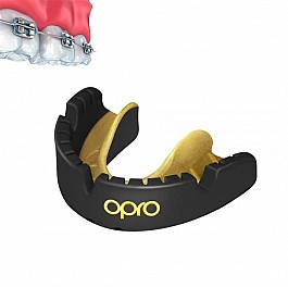 Капа OPRO Gold Braces Black/Gold (art.002227005)