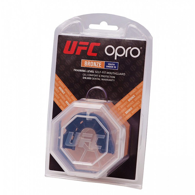 Капа OPRO Junior Bronze UFC Hologram Black (art.002264001)