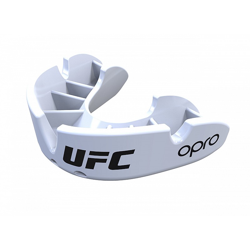 Капа OPRO Junior Bronze UFC Hologram White (art.002264002)