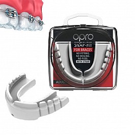 Капа OPRO Snap-Fit FOR BRACES White (art.002318004)