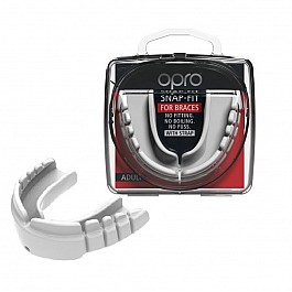 Капа OPRO Snap-Fit FOR BRACES White (art.002318004)